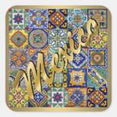 Mexicaanse Tegels Sticker (Voorkant)