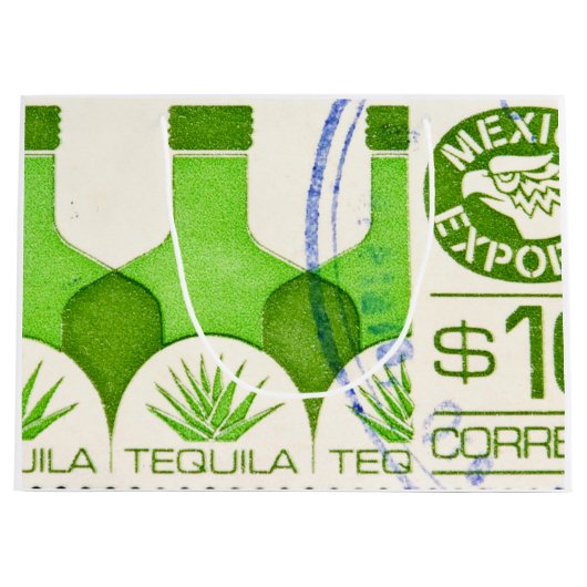 Mexicaanse Tequila Cactus Large Gift Bag Groot Cadeauzakje (Voorkant)