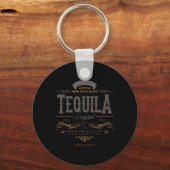 Mexicaanse Tequila Cinco de Mayo Vintage Distresse Sleutelhanger (Voorkant)
