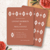 Mexicaanse Terra Cotta bruiloft uitnodiging