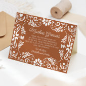 Mexicaanse Terracotta Baby shower bedankkaart