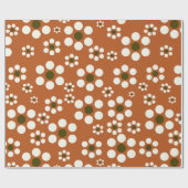 Mexicaanse terracotta bloemen cadeaupapier (Vlak)