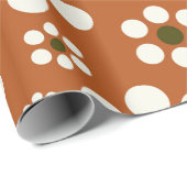 Mexicaanse terracotta bloemen cadeaupapier (Rol Hoek)