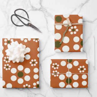 Mexicaanse terracotta bloemen inpakpapier vel