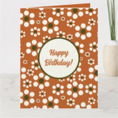 Mexicaanse terracotta bloemen kaart (Voorkant)