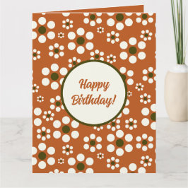 Mexicaanse terracotta bloemen kaart