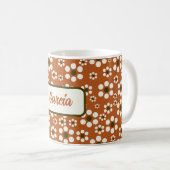 Mexicaanse terracotta bloemen koffiemok (Voorkant rechts)