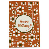 Mexicaanse terracotta bloemen medium cadeauzakje (Voorkant)