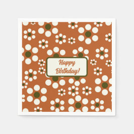 Mexicaanse terracotta bloemen servet