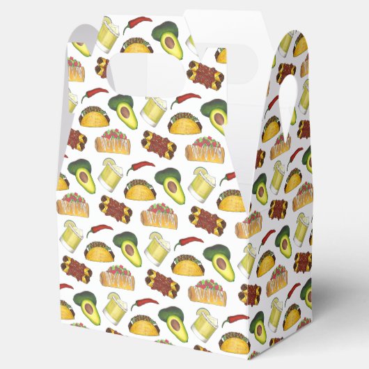 Mexicaanse Tex Mex Food Taco Enchilada Chimichanga Bedankdoosjes (Geopend)