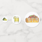 Mexicaanse Tex Mex Food Taco Enchilada Chimichanga Confetti (Voorkanten)