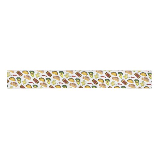 Mexicaanse Tex Mex Food Taco Enchilada Chimichanga Grosgrain Lint (Voorkant)