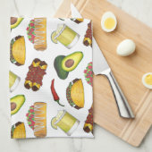 Mexicaanse Tex Mex Food Taco Enchilada Chimichanga Theedoek (Quarter Fold)