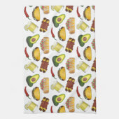 Mexicaanse Tex Mex Food Taco Enchilada Chimichanga Theedoek (Verticaal)