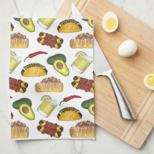 Mexicaanse Tex Mex Food Taco Enchilada Chimichanga Theedoek