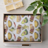 Mexicaanse Tex Mex Food Taco Enchilada Chimichanga Tissuepapier (Geschenk)