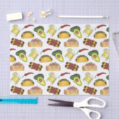 Mexicaanse Tex Mex Food Taco Enchilada Chimichanga Tissuepapier (Craft)