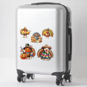 Mexicaanse Thanksgivingkalkoen stickerblad Sticker (Koffer)