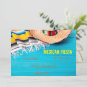 Mexicaanse theaterpartij Fiesta Kaart (Staand voorkant)