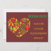 Mexicaanse theaterpartij Fiesta mariachi Kaart (Voorkant)