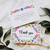 Mexicaanse Thema Bruiloft Dank u kaart