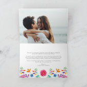 Mexicaanse thema foto bruiloft Gracias Kaart (Binnen)