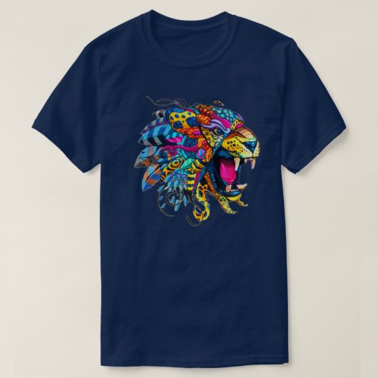 Mexicaanse tijger Alebrije T-shirt (Design voorkant)