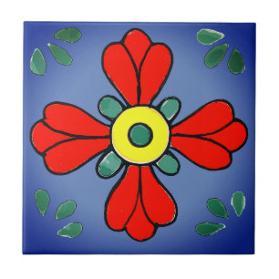 Mexicaanse Tile, Westerne Bloem, Tegeltje