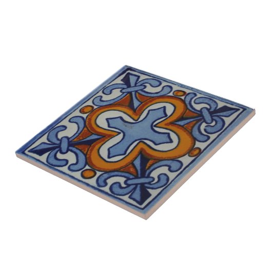 Mexicaanse Tiles Hand Painted Backsplash 4 Tegeltje (Zijkant)