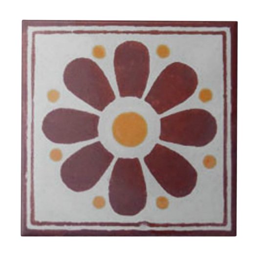 Mexicaanse Tiles Hand Painted Backsplash 7 Tegeltje (Voorkant)