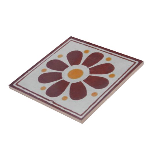 Mexicaanse Tiles Hand Painted Backsplash 7 Tegeltje (Zijkant)