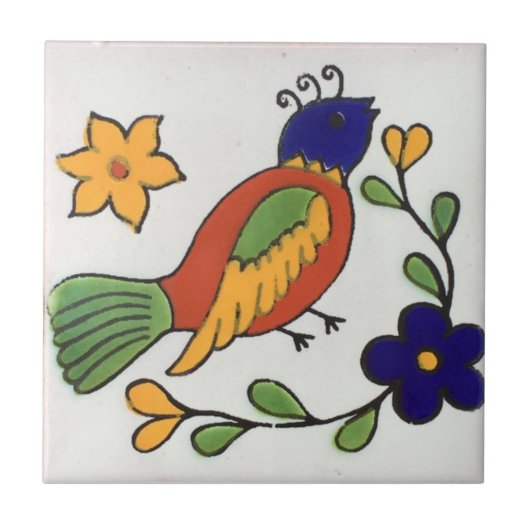 Mexicaanse Tiles Hand Painted Backsplash 9 Tegeltje (Voorkant)