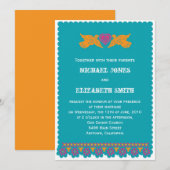 Mexicaanse Tortelduifjes Weddenschap Aqua Kaart (Voorkant / Achterkant)