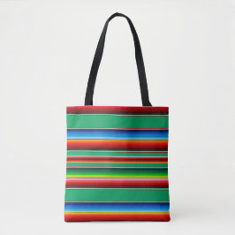 Mexicaanse traditionele kleurrijke Zarape-Canvas t Tote Bag