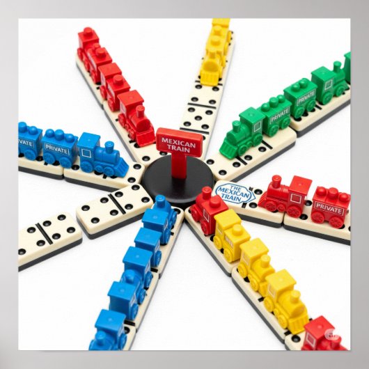 Mexicaanse trein spel ontwerp poster (Voorkant)