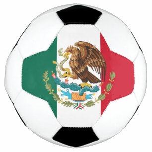 Mexicaanse Trots Futbol: De Vlag & het Wapenschild Voetbal