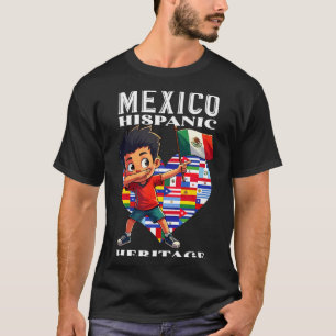 Mexicaanse trots vlag Mexico wortels erfgoed hispa T-shirt