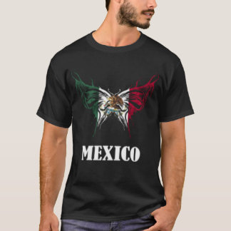 Mexicaanse trots vlinder Mexico Mexicaanse vlag Me T-shirt