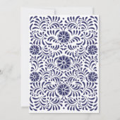 Mexicaanse trouwuitnodiging voor Talavera Aankondiging (Achterkant)