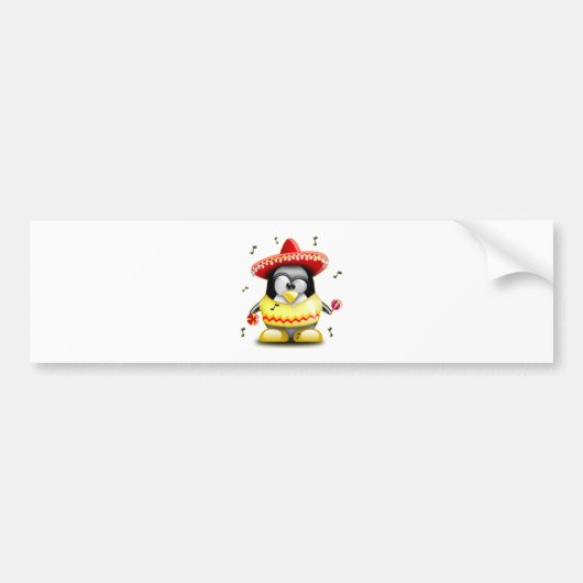 Mexicaanse tux bumpersticker (Voorkant)