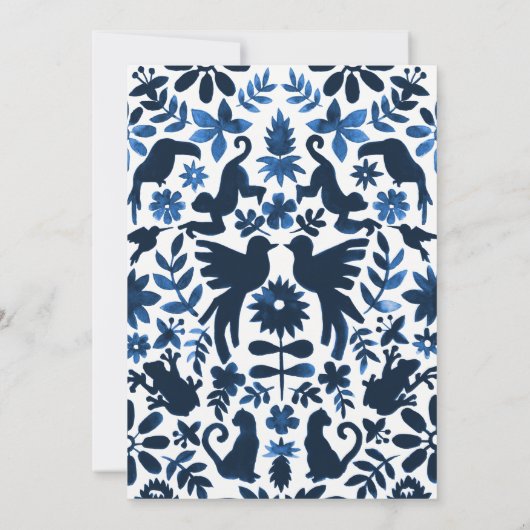 Mexicaanse uitnodiging tot weddenschap Otomi - mar (Achterkant)