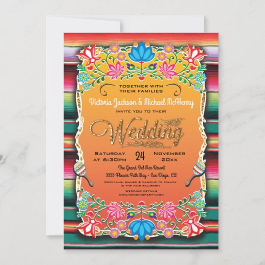 Mexicaanse uitnodiging voor een goudweddenschap (Voorkant)