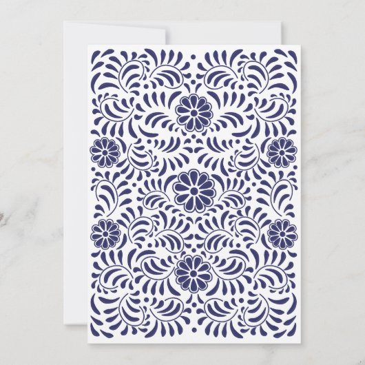 Mexicaanse uitnodiging voor een hartenbruiloft met (Achterkant)