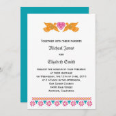 Mexicaanse uitnodiging voor een Tortelduifjes (Voorkant / Achterkant)