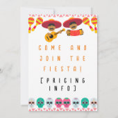 Mexicaanse uitnodiging voor evenement in restauran (Achterkant)