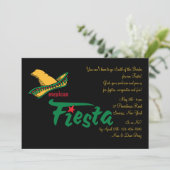 Mexicaanse uitnodiging voor Fiesta (Staand voorkant)