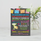 Mexicaanse uitnodiging voor Fiesta Birthday Party (Staand voorkant)