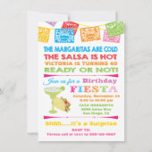 Mexicaanse uitnodiging voor Fiesta Birthday Party (Voorkant)