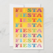 Mexicaanse uitnodiging voor Fiesta Birthday Party (Achterkant)