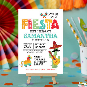 Mexicaanse uitnodiging voor Fiesta Birthday Party